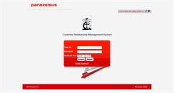 Desktop Screenshot of crm.parazelsus.co.in